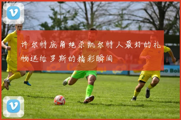 许尔特底角绝杀凯尔特人最好的礼物送给罗斯的精彩瞬间